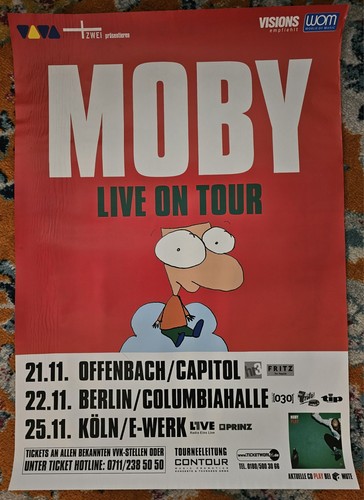 Poster vintage moby - play, tour