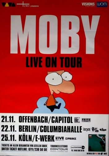 Moby 1999 plakat live - plakat,