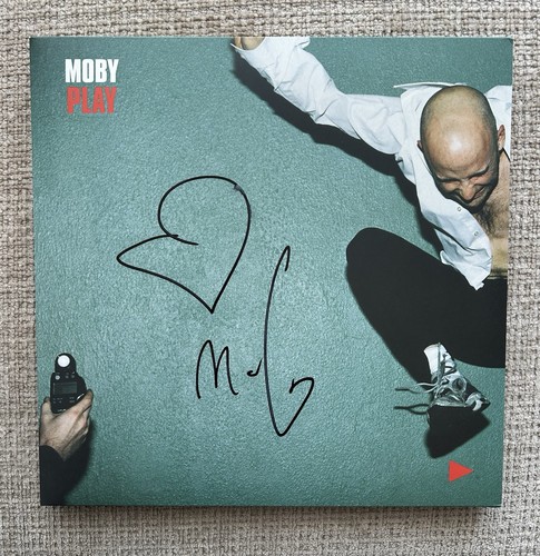Moby play signed vinyl - "play",